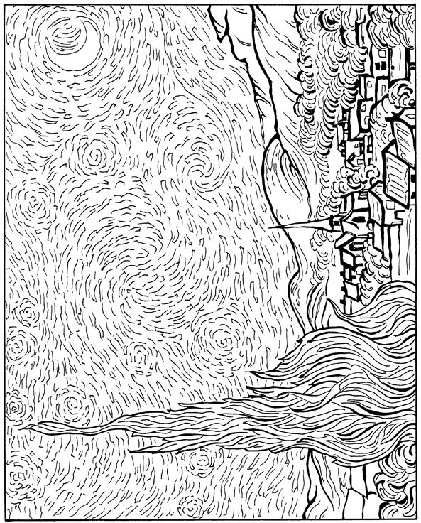Kids-n-fun.com | Coloring page Vincent van Gogh Vincent van Gogh